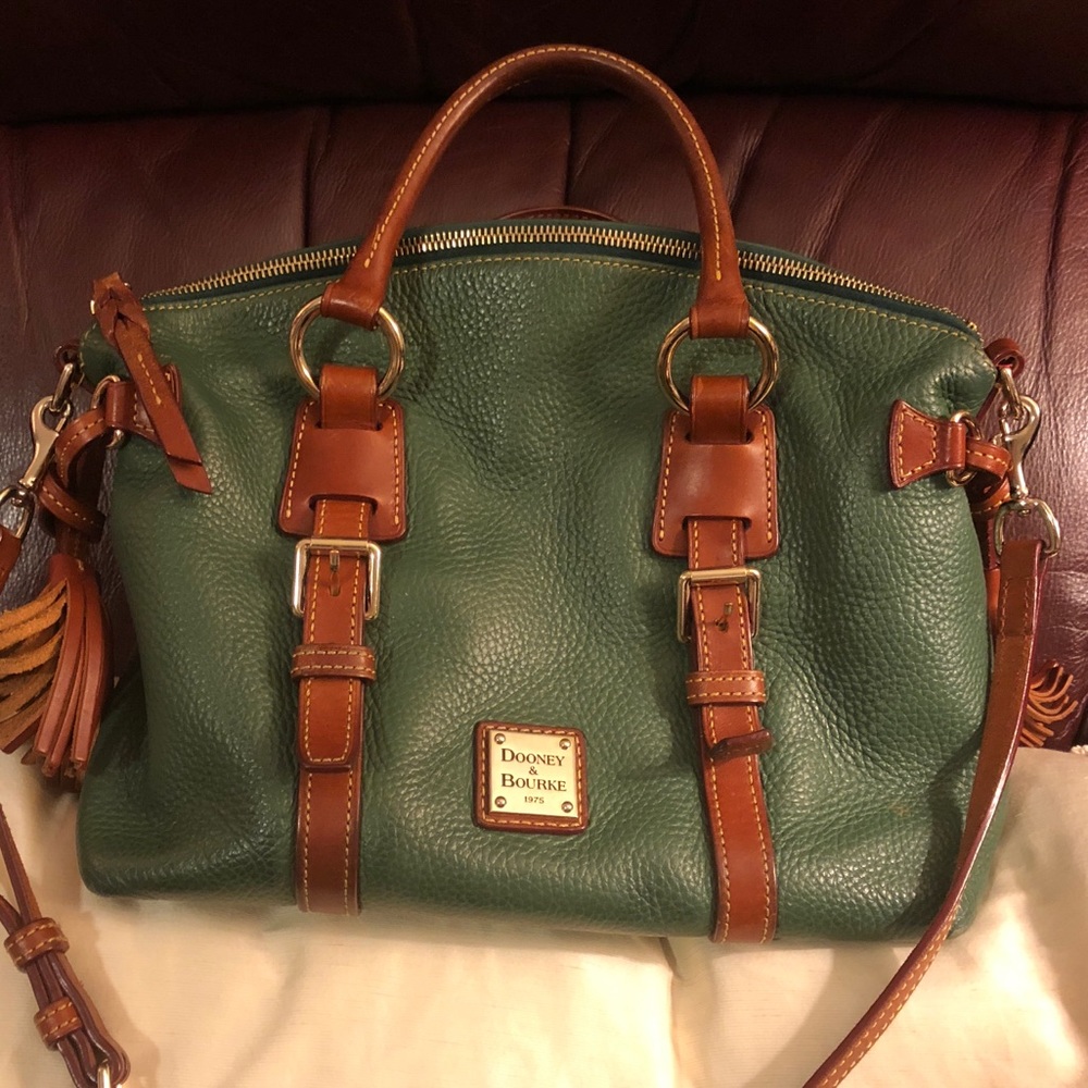 Dooney & Bourke Bristol Satchel - Dark green/brown